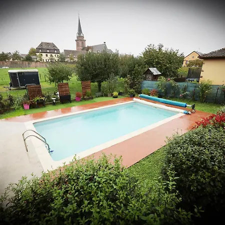 Le Clocher Aux Cigognes Au Village De Lägenhet *